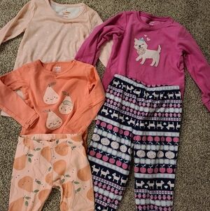 3T Girls Mixed Pajama Bundle